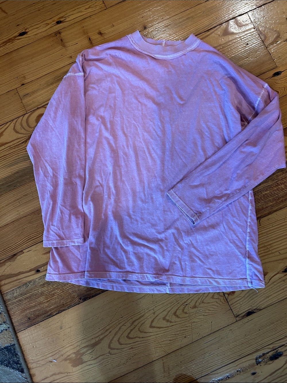 Light Pink Long Sleeve Tee oversized